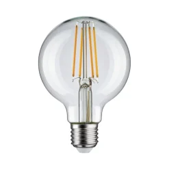 Pauleen LED-filamentpære G80 E27 7,5 W klar 2.700 K