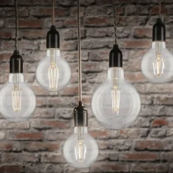 Pauleen LED-filamentpære G80 E27 4,8 W klar 4.000 K