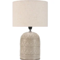 Pauleen Tender Pearl bordlampe med stofskærm