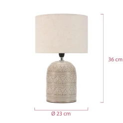 Pauleen Tender Pearl bordlampe med stofskærm