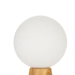 Pauleen Woody Soul bordlampe, træfod, glaskugle