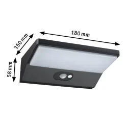 Paulmann 94335 LED-væglampe med sensor, dybde 15