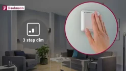 Paulmann 3 spot Nova rund, IP44, dæmpbar, jern