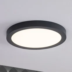 Paulmann Abia LED-panel Ø 30cm 2.700 K mørkegråt