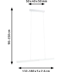 Paulmann Aptare LED-hængelampe, ZigBee, sort