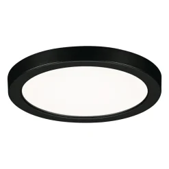 Paulmann Areo LED-panel rund sort 4000K Ø11,8cm