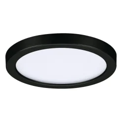 Paulmann Areo LED-panel rund sort 4000K Ø11,8cm
