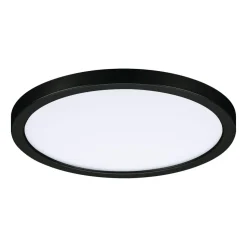 Paulmann Areo LED-panel rund sort 3000K Ø17,5cm