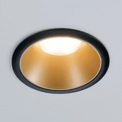 Paulmann Cole LED-spot, guld-sort, 3-pak