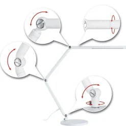 Paulmann FlexBar LED-skrivebordslampe, hvid
