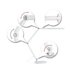 Paulmann FlexBar LED-skrivebordslampe, hvid