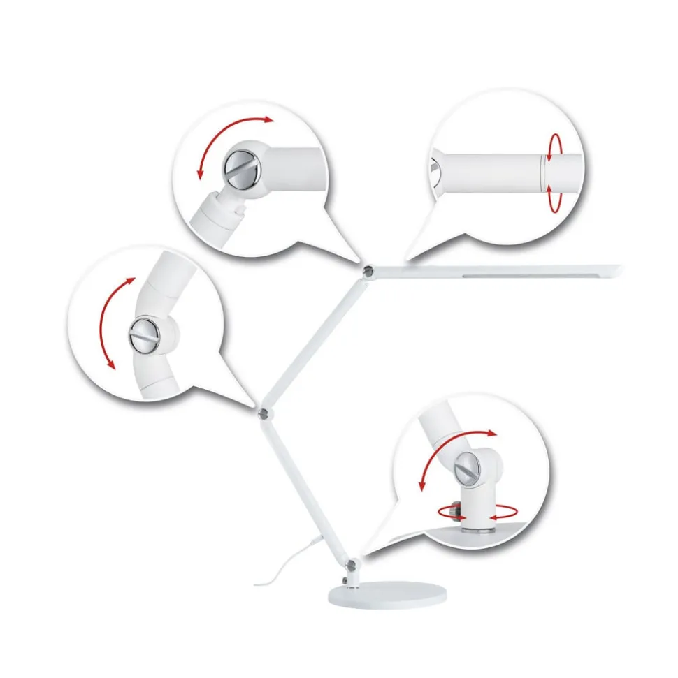 Paulmann FlexBar LED-skrivebordslampe, hvid