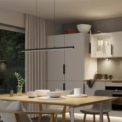 Paulmann LED-pendellampe Lento, op/ned, CCT, dæmpbar, sort