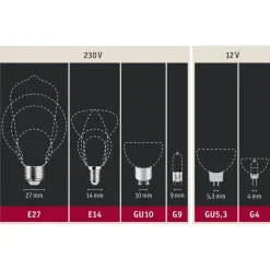 Paulmann LED-reflektor GU10 7W 4.000K dæmpbar krom