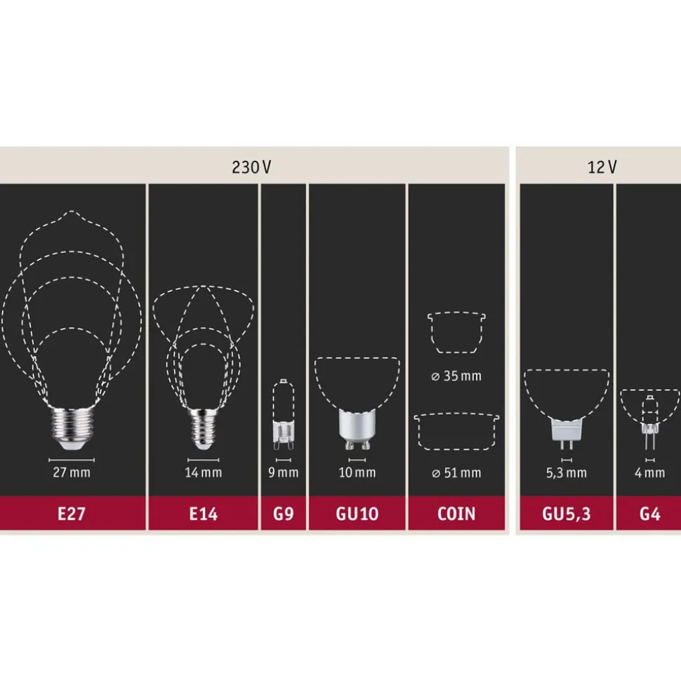 Paulmann LED-reflektor GU10 7W 4.000K dæmpbar krom