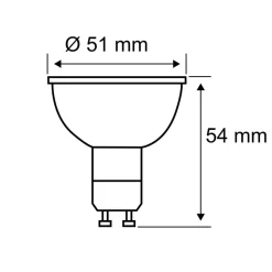 Paulmann LED-reflektor GU10 7W 4.000K dæmpbar krom