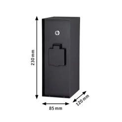 Paulmann stikdåse søjle Rio 3-bande skumringssensor