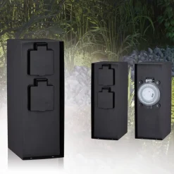 Paulmann stikkontakt søjle Rio 2-bånds timer