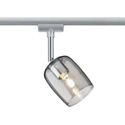 Paulmann URail Blossom spot, krom/røggrå