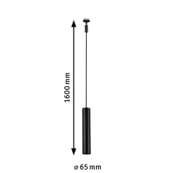 Paulmann URail Catalejo LED-pendellampe, mat sort