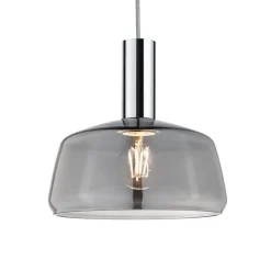 Paulmann URail lampeskærm Neila 2Easy, Ø 23 cm, røget glas