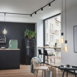 Paulmann URail systemskinne, 50 cm, sort mat