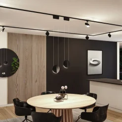 Paulmann URail-pendel Alejandro sort 4.000 K 3-trins dæmpbar