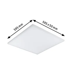 Paulmann Velora LED-panel, 3-step-dim, 59,5x59,5cm