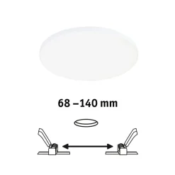 Paulmann Veluna Edge IP44 4.000K dimm Ø 16cm
