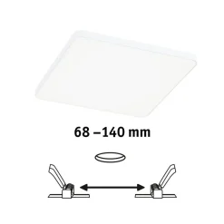 Paulmann Veluna Edge IP44 4000K dimm 16x16cm