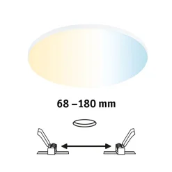 Paulmann Veluna Edge ZigBee CCT rund Ø 20cm