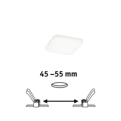 Paulmann Veluna LED 4.000 K 7,5x7,5