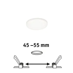 Paulmann Veluna LED-indbygningslampe 4.000K Ø7,5cm
