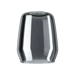 Paulmann Vento lampeskærm, røggrå, Ø 8 cm, glas