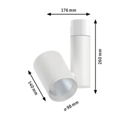 Paulmann Zeuz URail Spot 4.000K 39° hvid mat