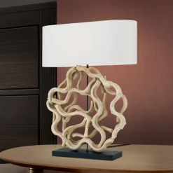 Peggy bordlampe, dekorativ træfod