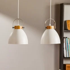 Pendellampe Bergen, 2 lyskilder, hvid