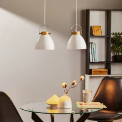 Pendellampe Bergen, 2 lyskilder, hvid