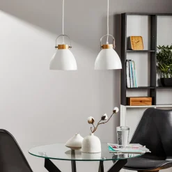 Pendellampe Bergen, 2 lyskilder, hvid