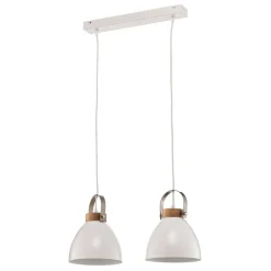 Pendellampe Bergen, 2 lyskilder, hvid