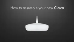 Pendellampe Clava Dine med messingfarvet skærm