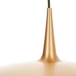 Pendellampe Clava Dine med messingfarvet skærm
