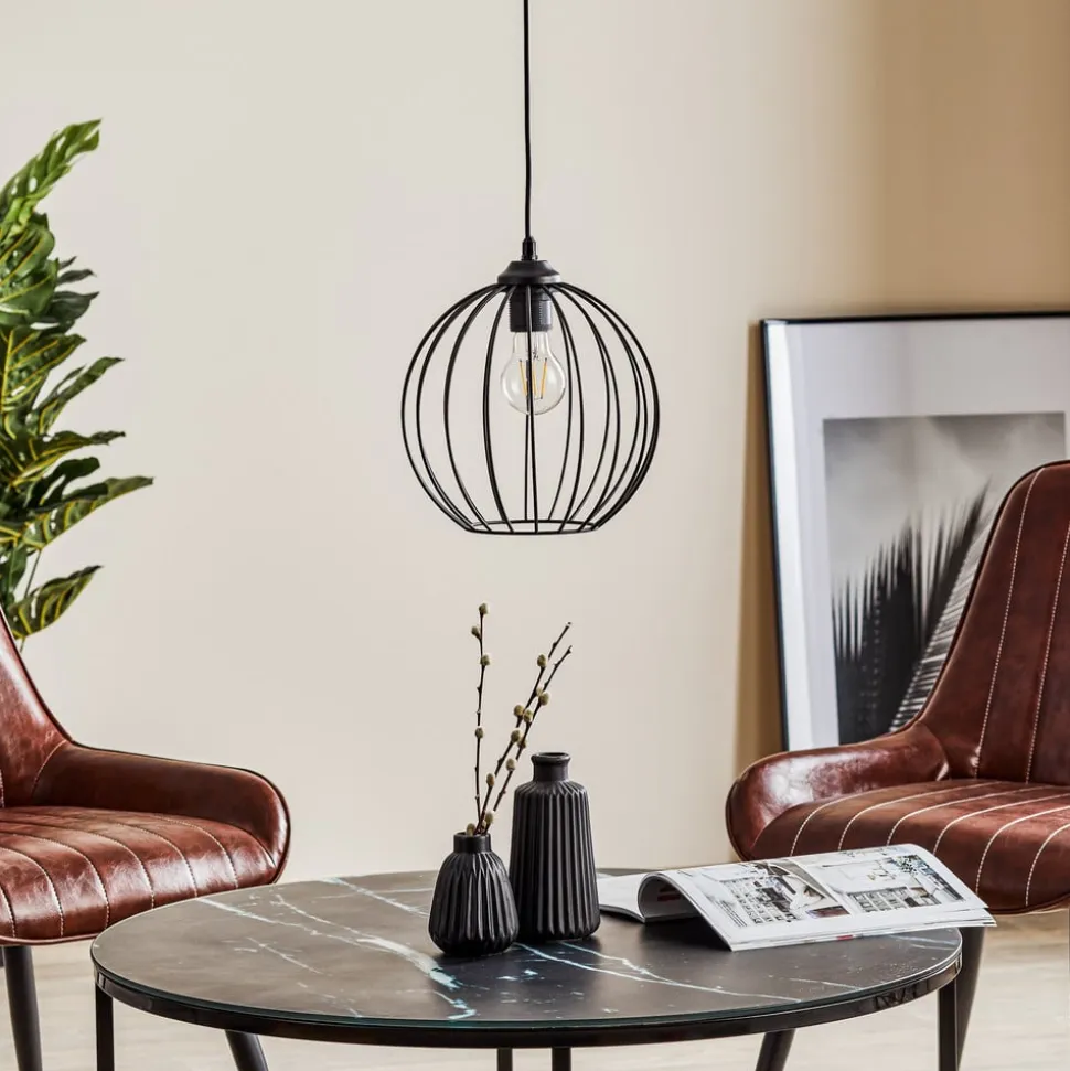 Pendellampe Cumera med burskærm, Ø 24 cm