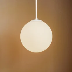 Pendellampe Dione, 1 lyskilde, hvid, 30 cm