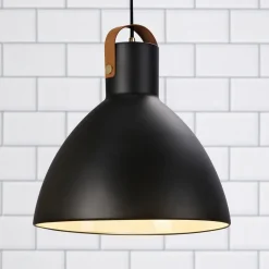 Pendellampe Eagle med metalskærm Ø 35 cm sort