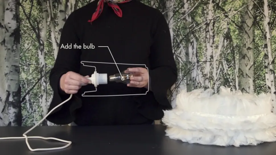 Pendellampe Eos large - lysebrun skærm