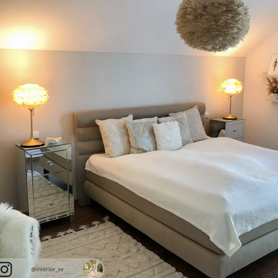 Pendellampe Eos large - lysebrun skærm