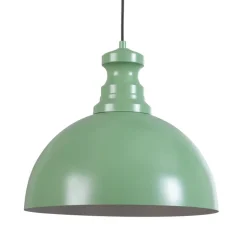 Pendellampe Kure, mintgrøn, metal, Ø 40 cm E27