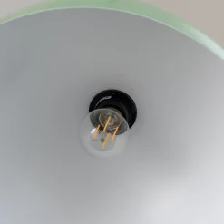 Pendellampe Kure, mintgrøn, metal, Ø 40 cm E27