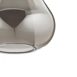 Pendellampe lilla, røggrå, 1-lys, glas